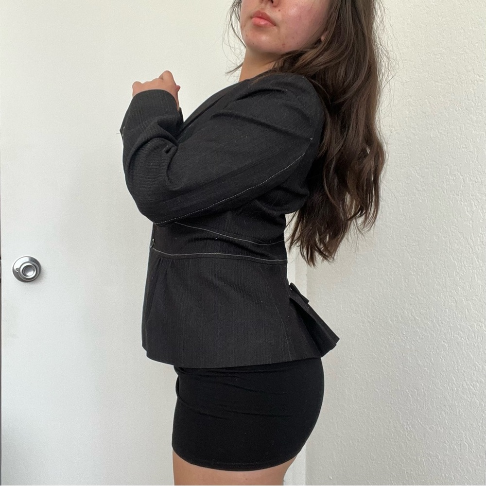 LOFT Black Fitted Blazer Jacket - image 7